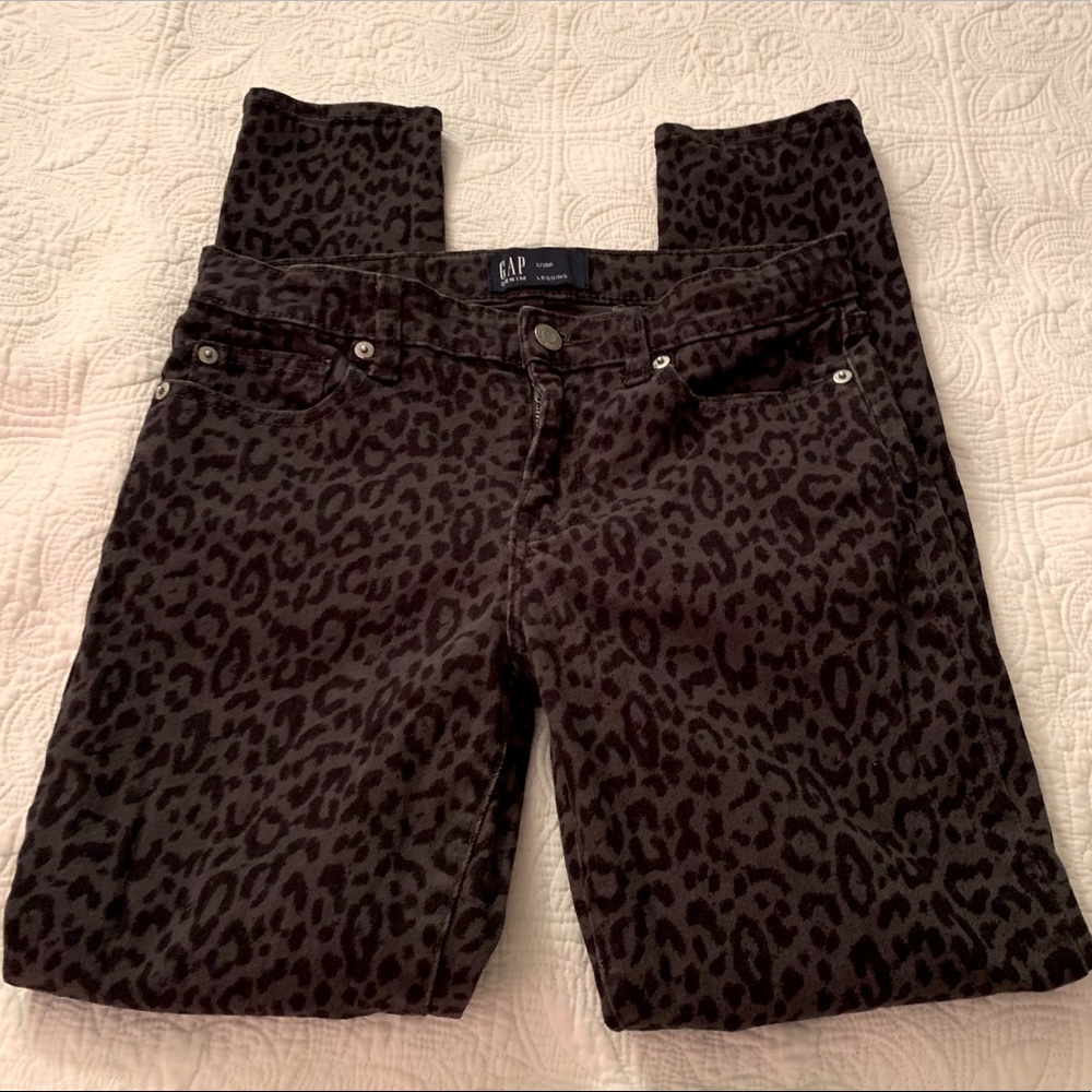 Gap Leopard print Black/Grey 26 jeans